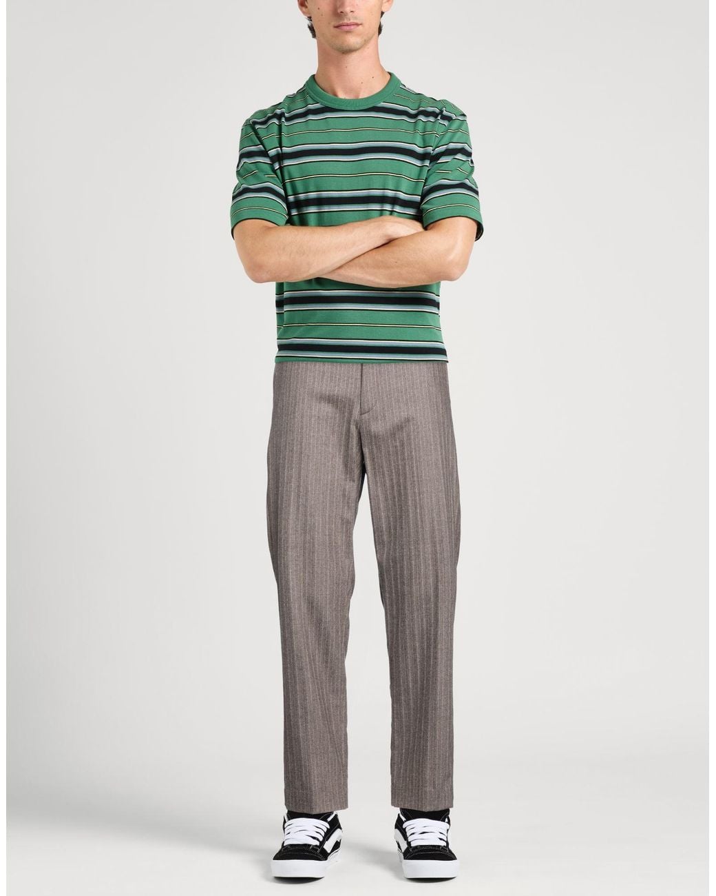 Rag & Bone Gray Taupe Pants Wool, Cashmere, Elastane for men