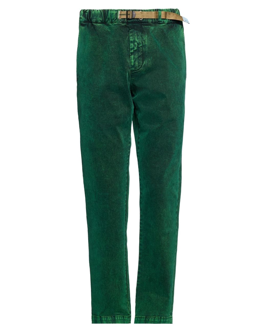 White Sand Green Jeans Cotton, Elastane for men