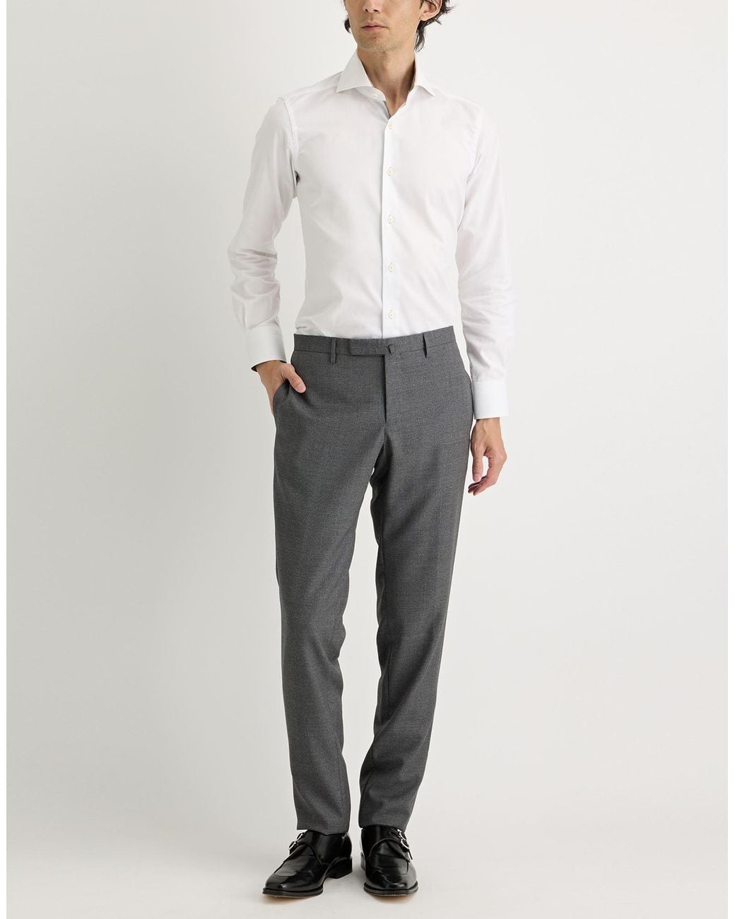 Boglioli Gray Pants Virgin Wool for men