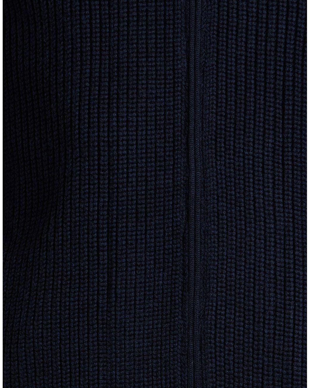 Herno Blue Cardigan Wool, Polyamide for men