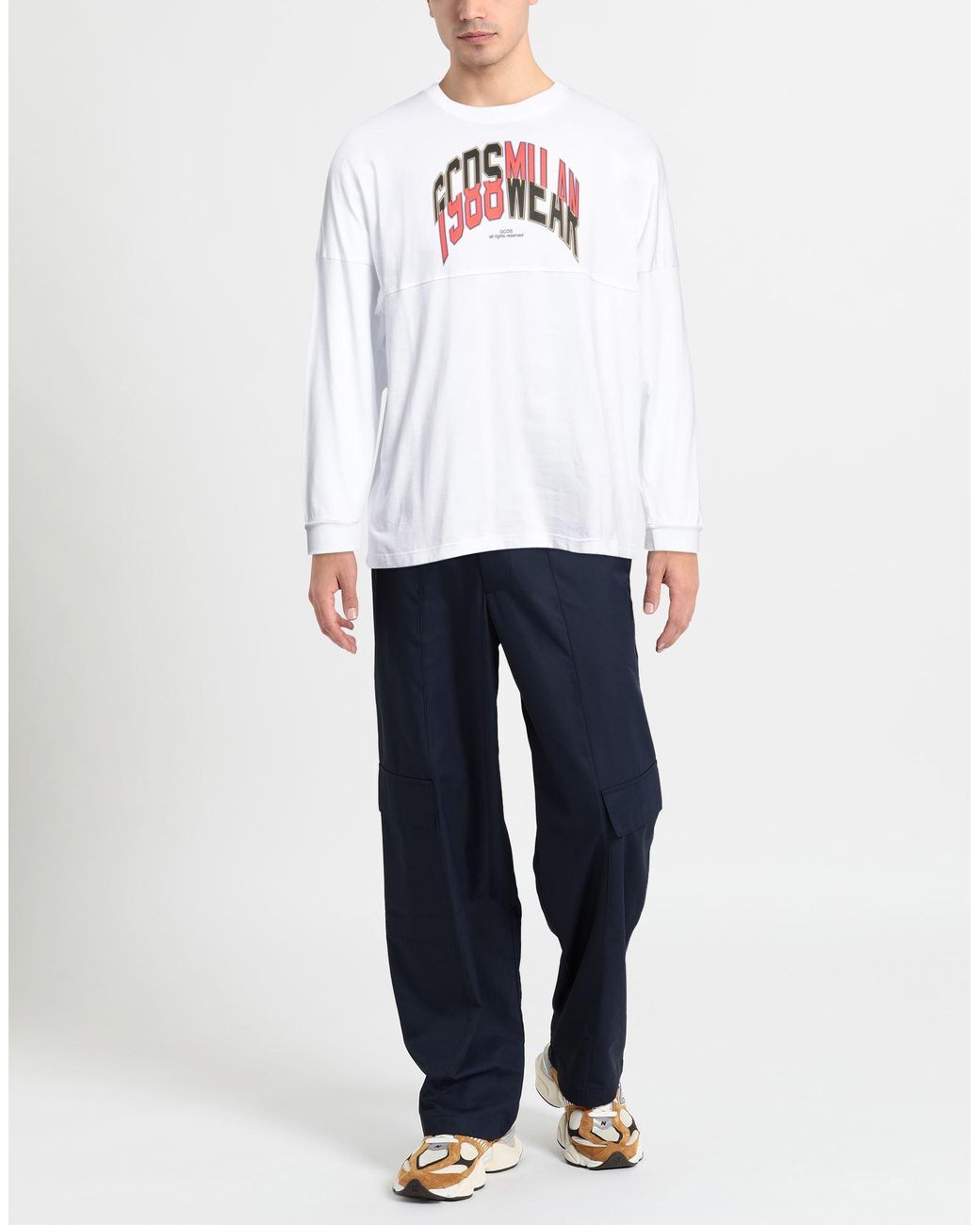 Gcds White T-shirt for men
