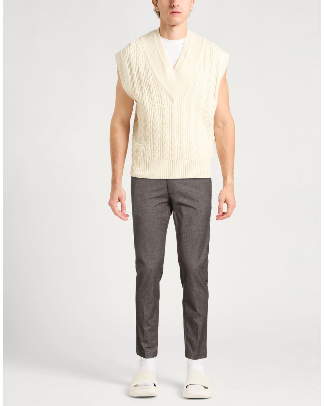Liu Jo Gray Dark Pants Cotton, Polyester, Viscose, Elastane for men