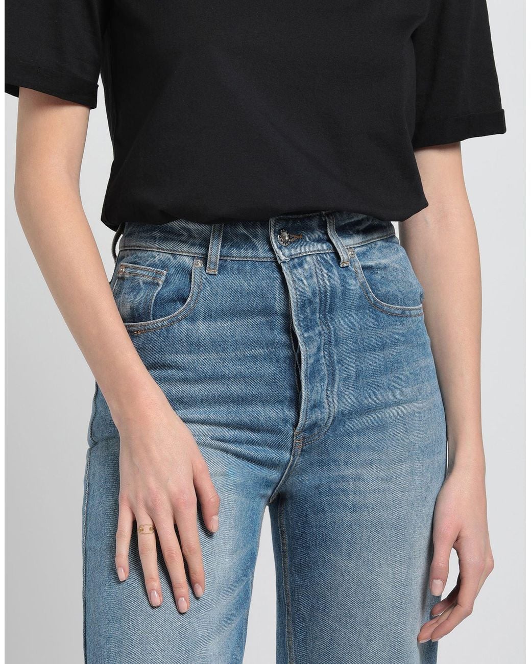 Céline Metallic Ring Brass