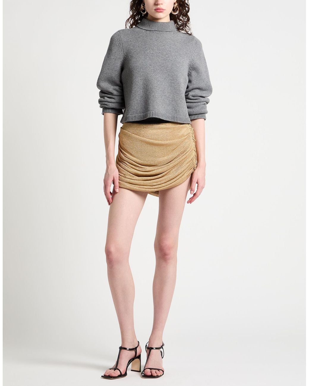 Alaïa Gray Turtleneck Cashmere, Wool, Polyamide, Elastane