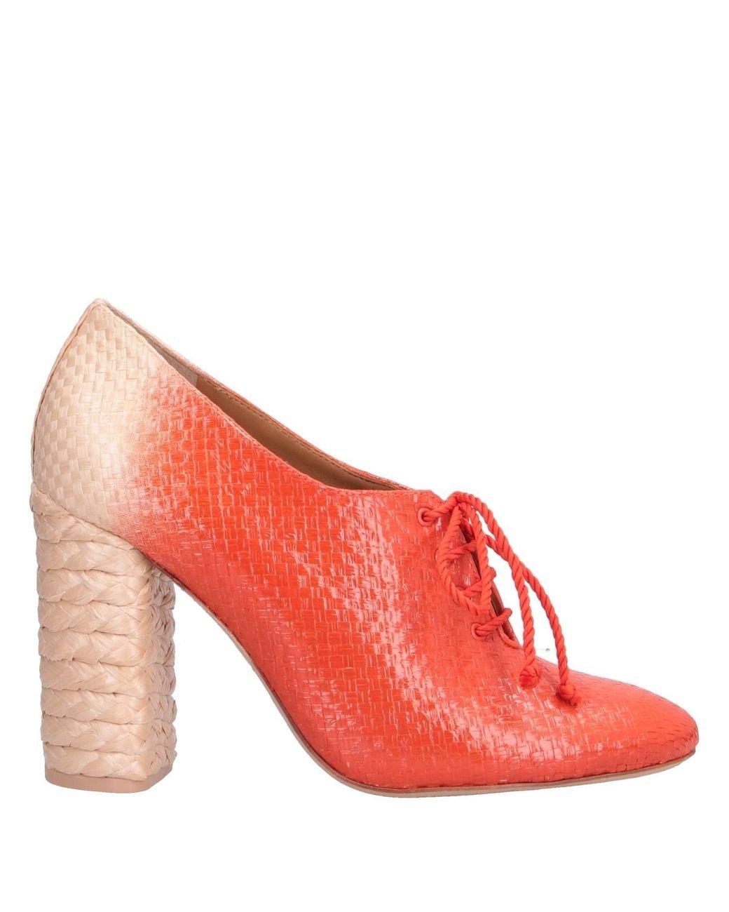 Tory Burch Lace-up Shoes in Orange | Lyst