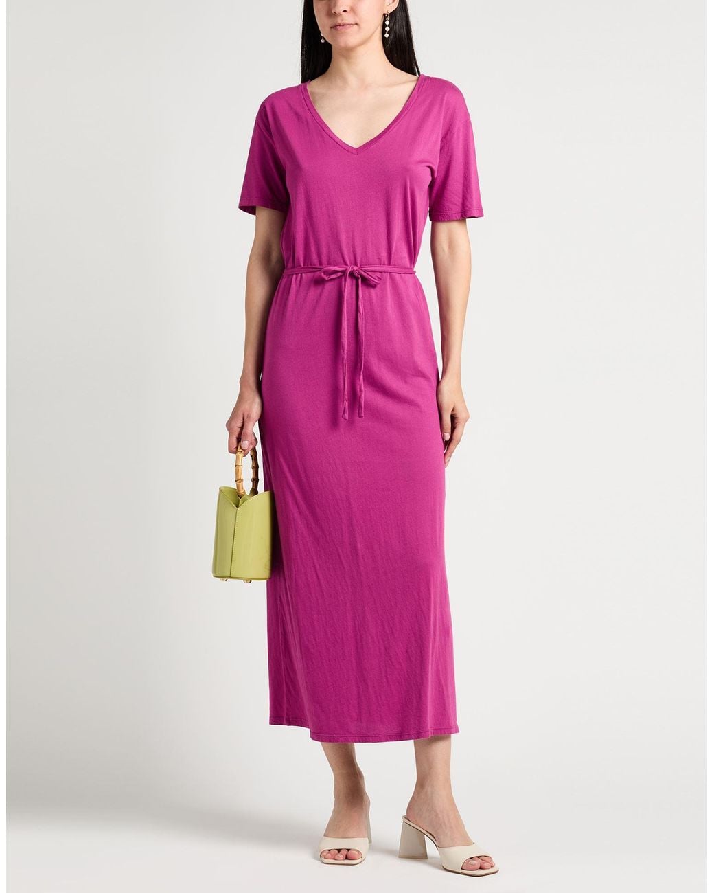 Majestic Filatures Pink Maxi Dress Organic Cotton