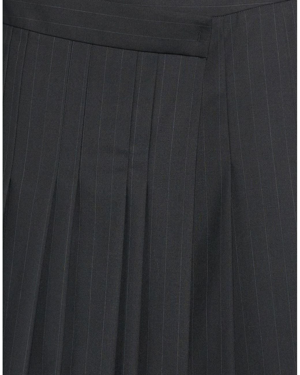 Juun.J Black Mini Skirt Wool, Polyester, Polyurethane