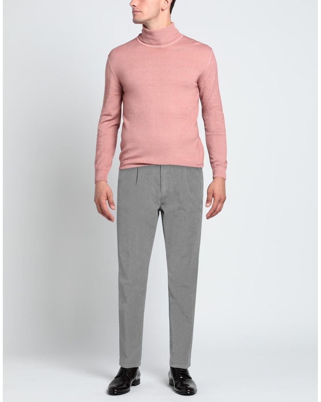 Cruna Gray Pants Cotton, Elastane for men