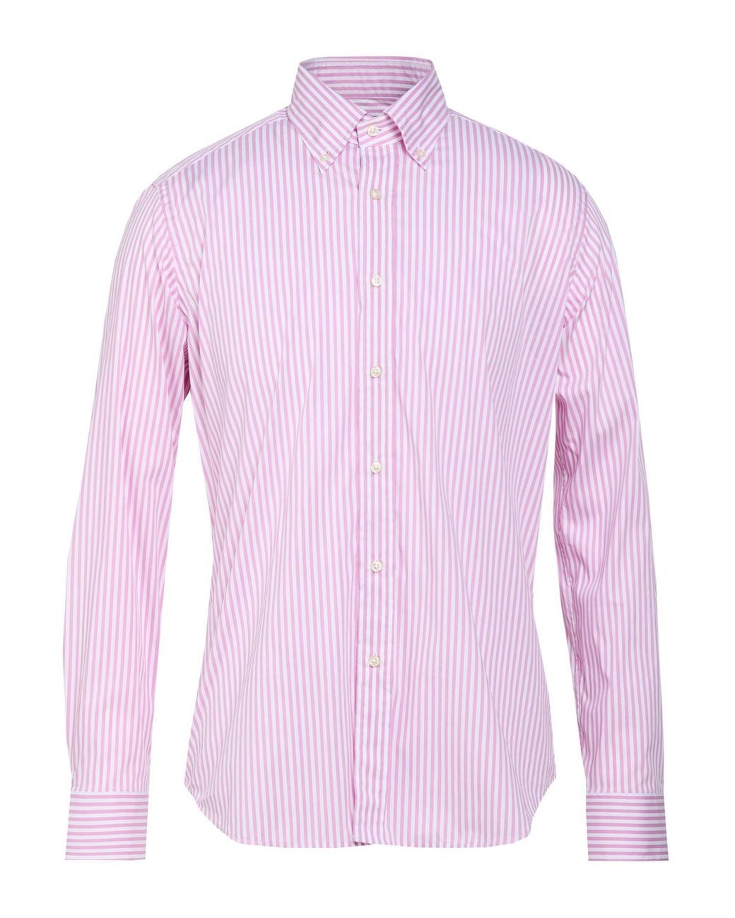 Robert Friedman Pink Shirt Cotton, Polyamide, Elastane for men