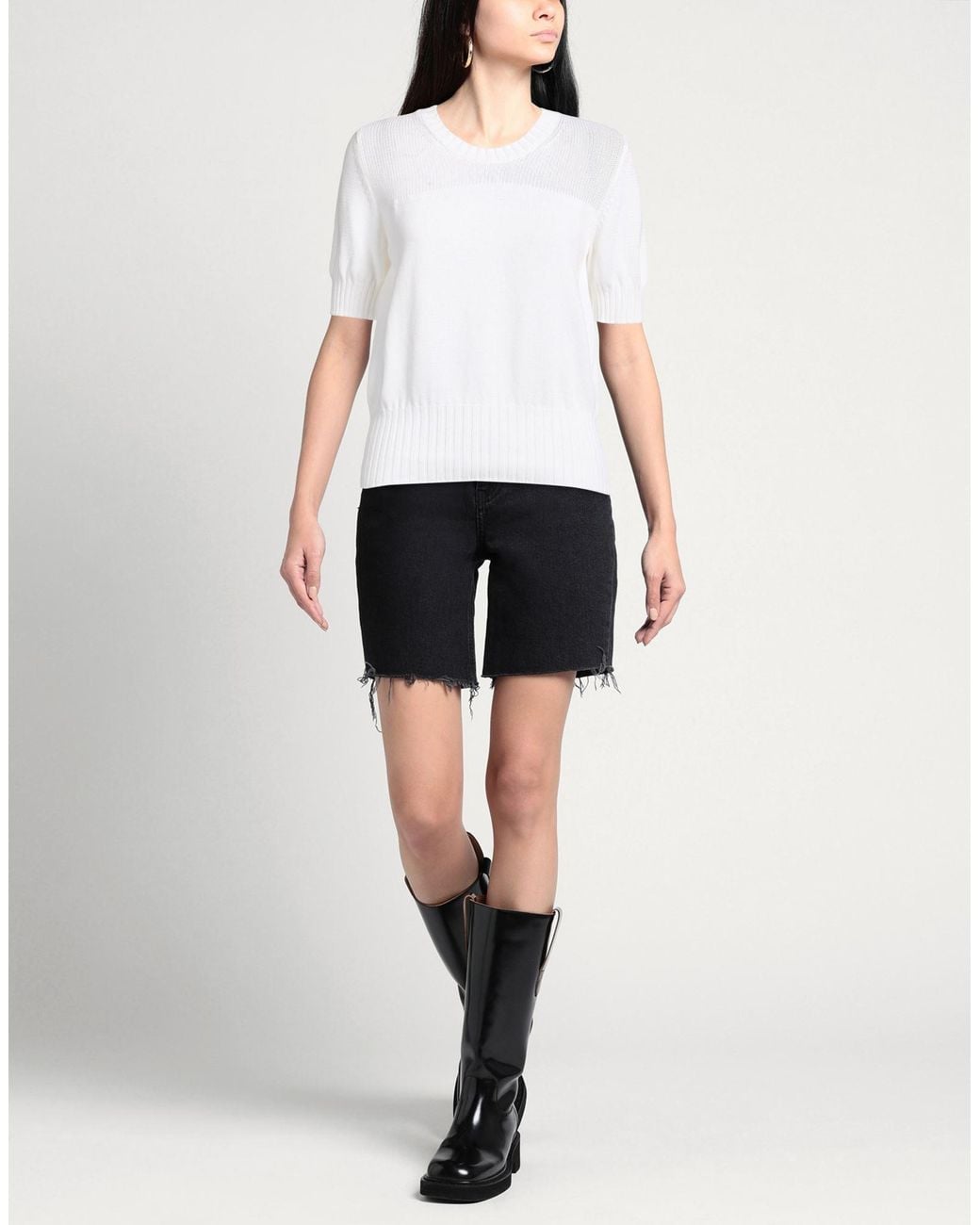La Fileria White Sweater Cotton