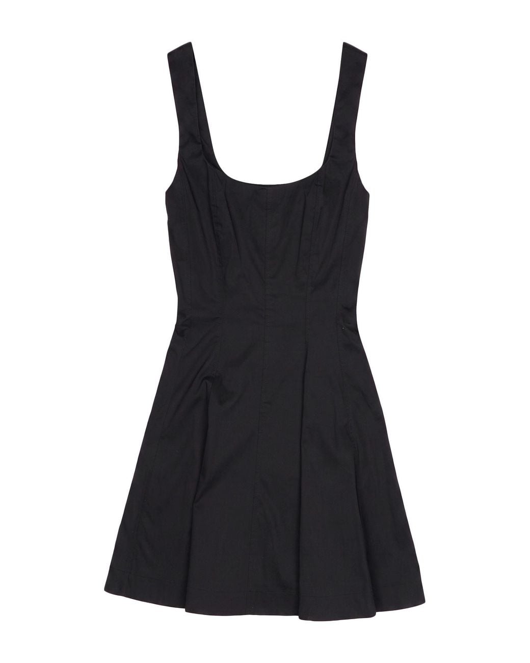 Patrizia Pepe Black Mini Dress Cotton, Polyamide, Elastane