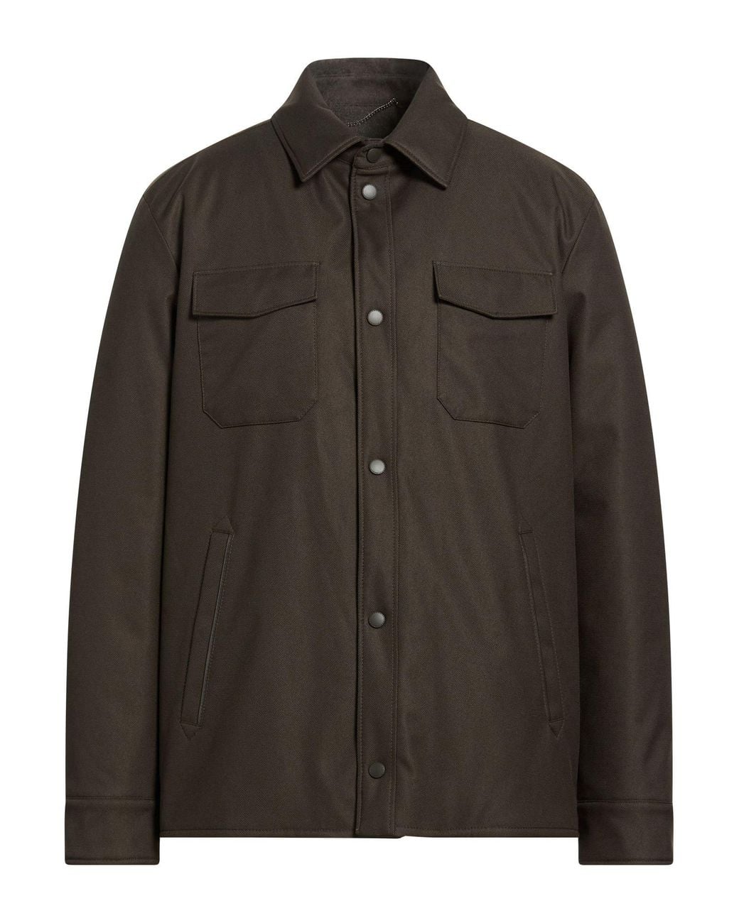 Canali Brown Jacket Polyester for men