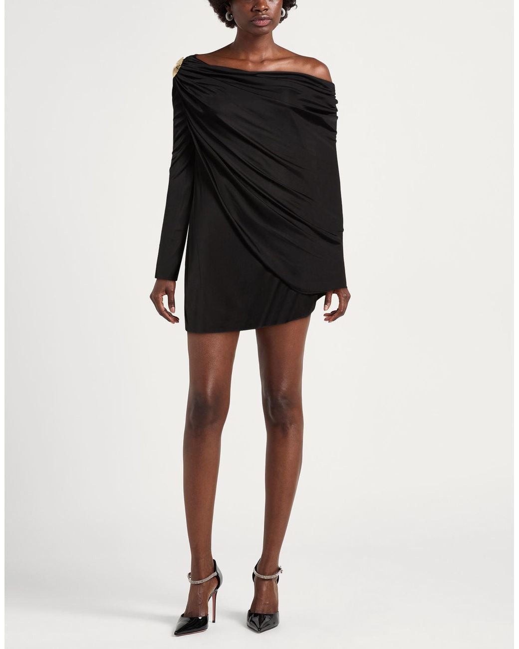 GIUSEPPE DI MORABITO Black Mini Dress Viscose
