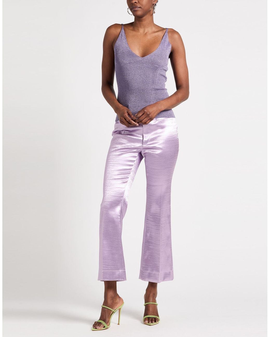 Lanvin Purple Lilac Top Metallic Polyester, Polyamide