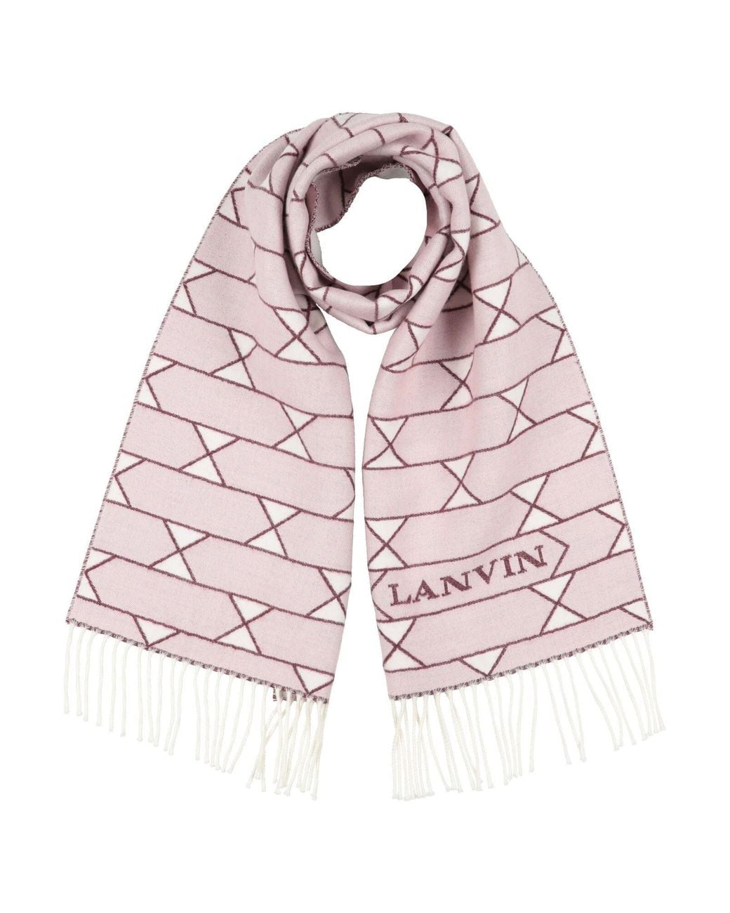 Lanvin Pink Scarf Virgin Wool