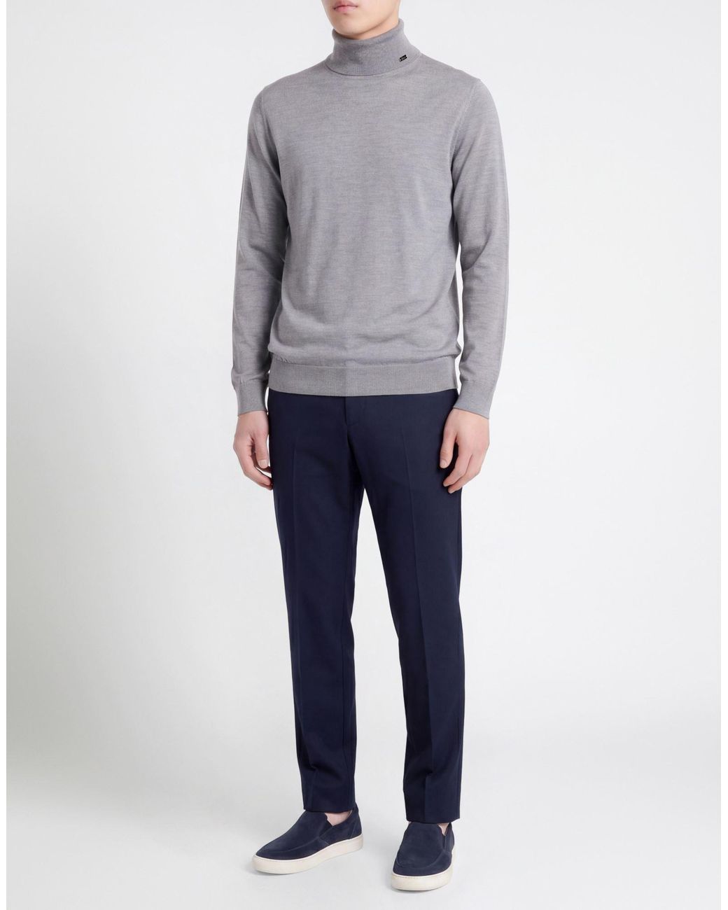 Col Roulé Herno pour homme en coloris Gray