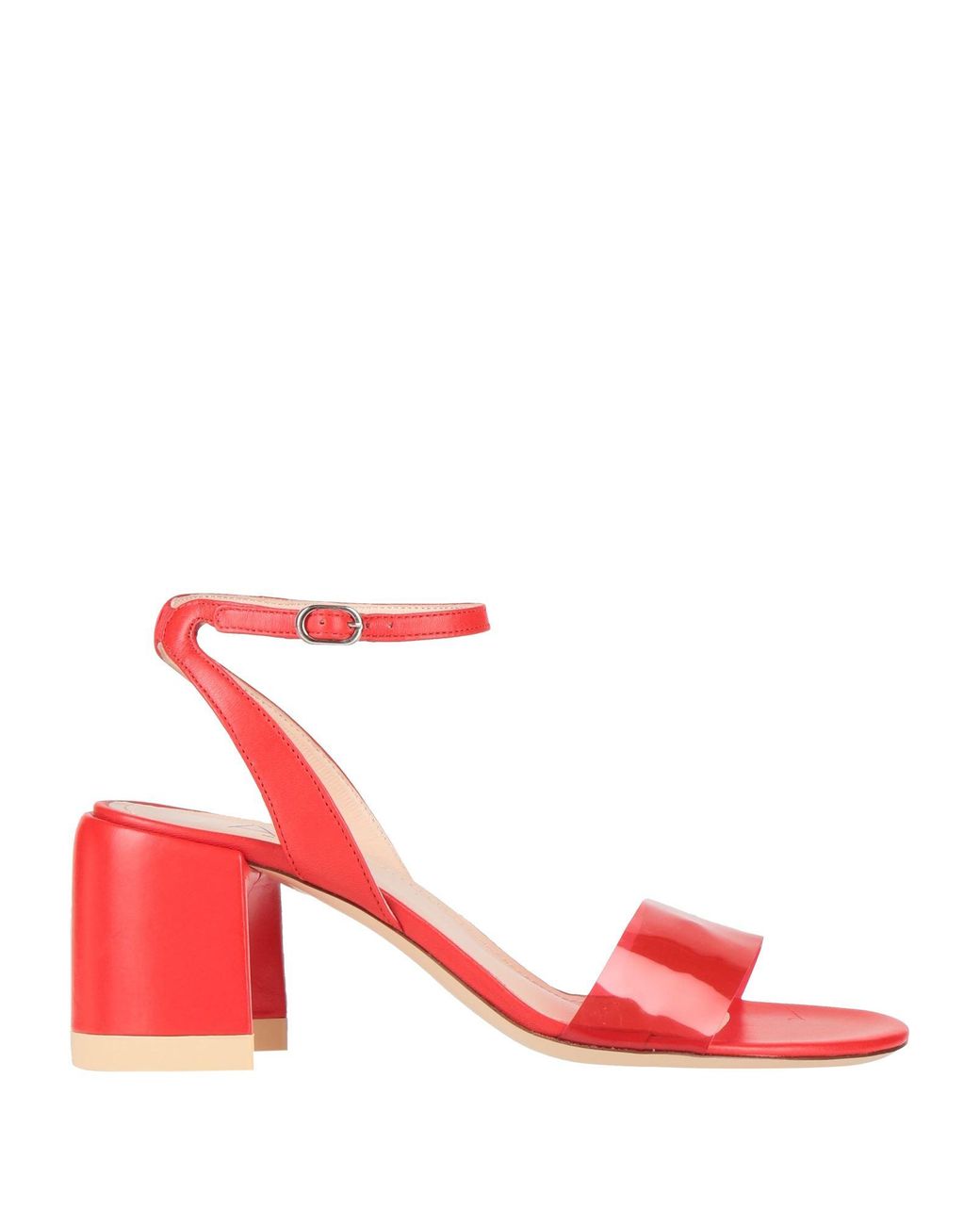 Agl Attilio Giusti Leombruni Red Sandals Leather, Plastic