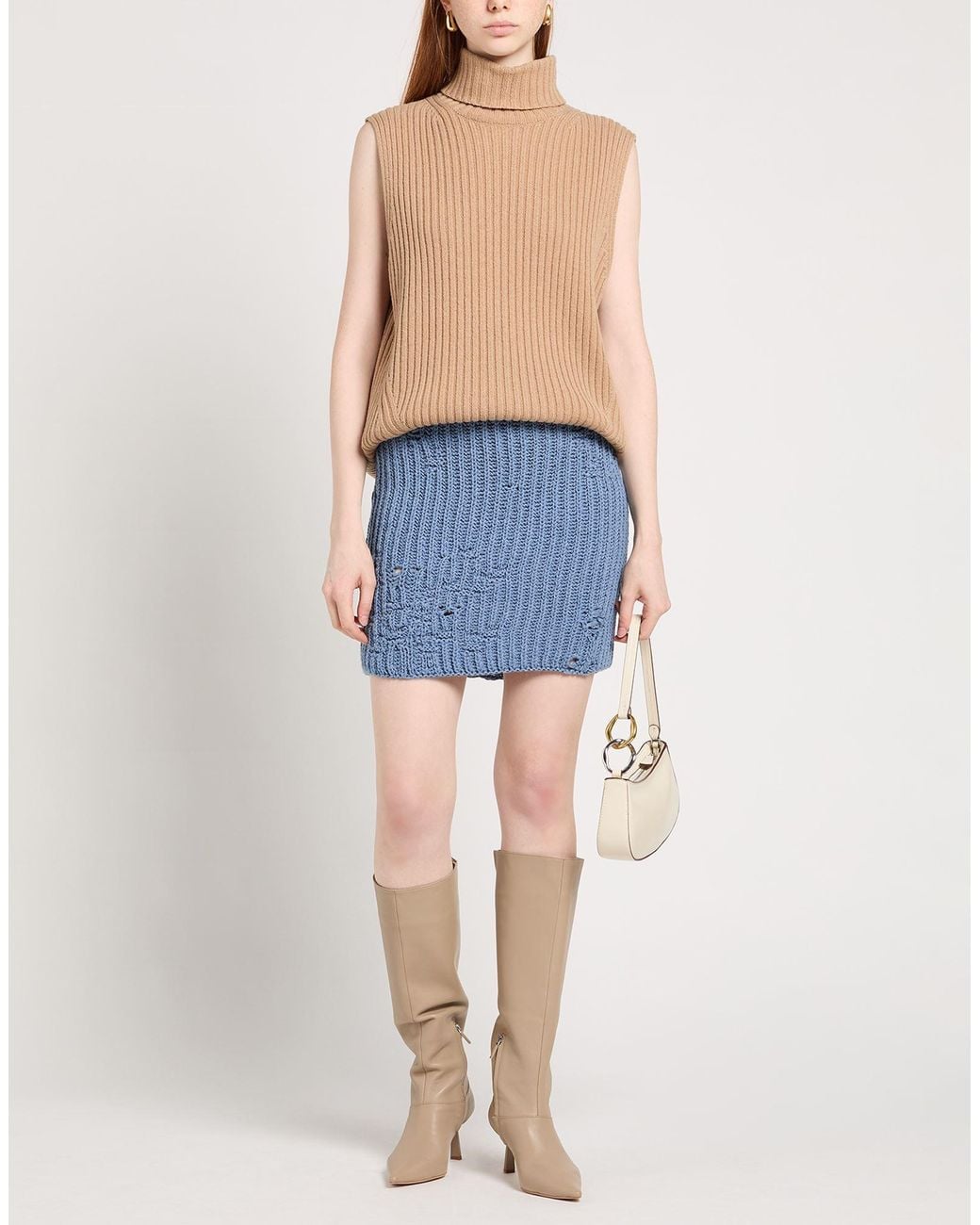 J.W. Anderson Blue Mini Skirt