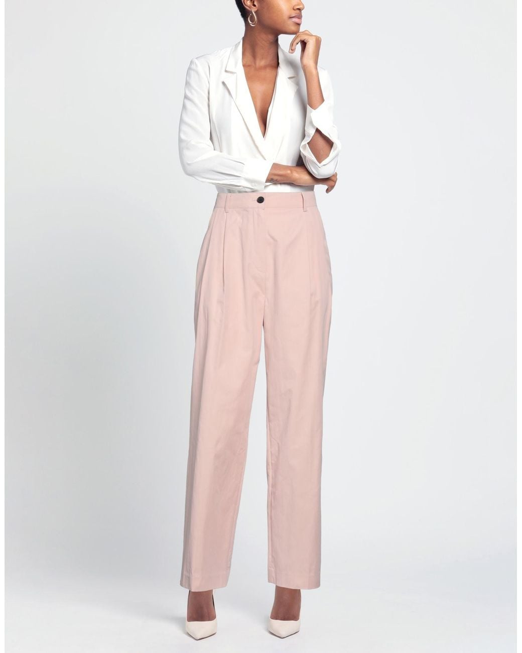 DUNST Pink Pants Cotton, Nylon