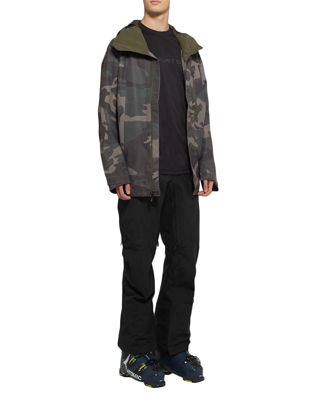 Burton Black Pants Polyester for men