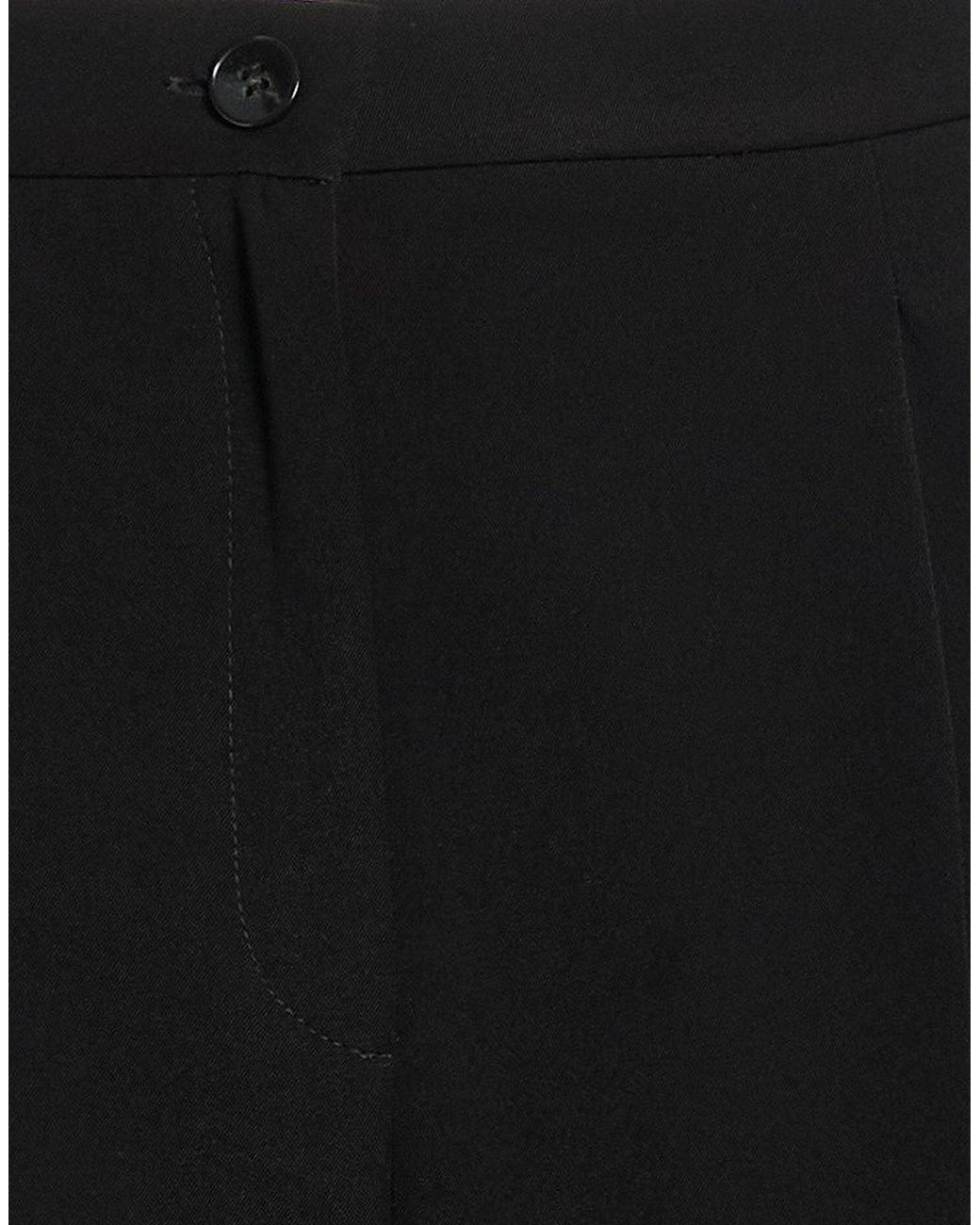 Marella Black Pants Polyester, Elastane