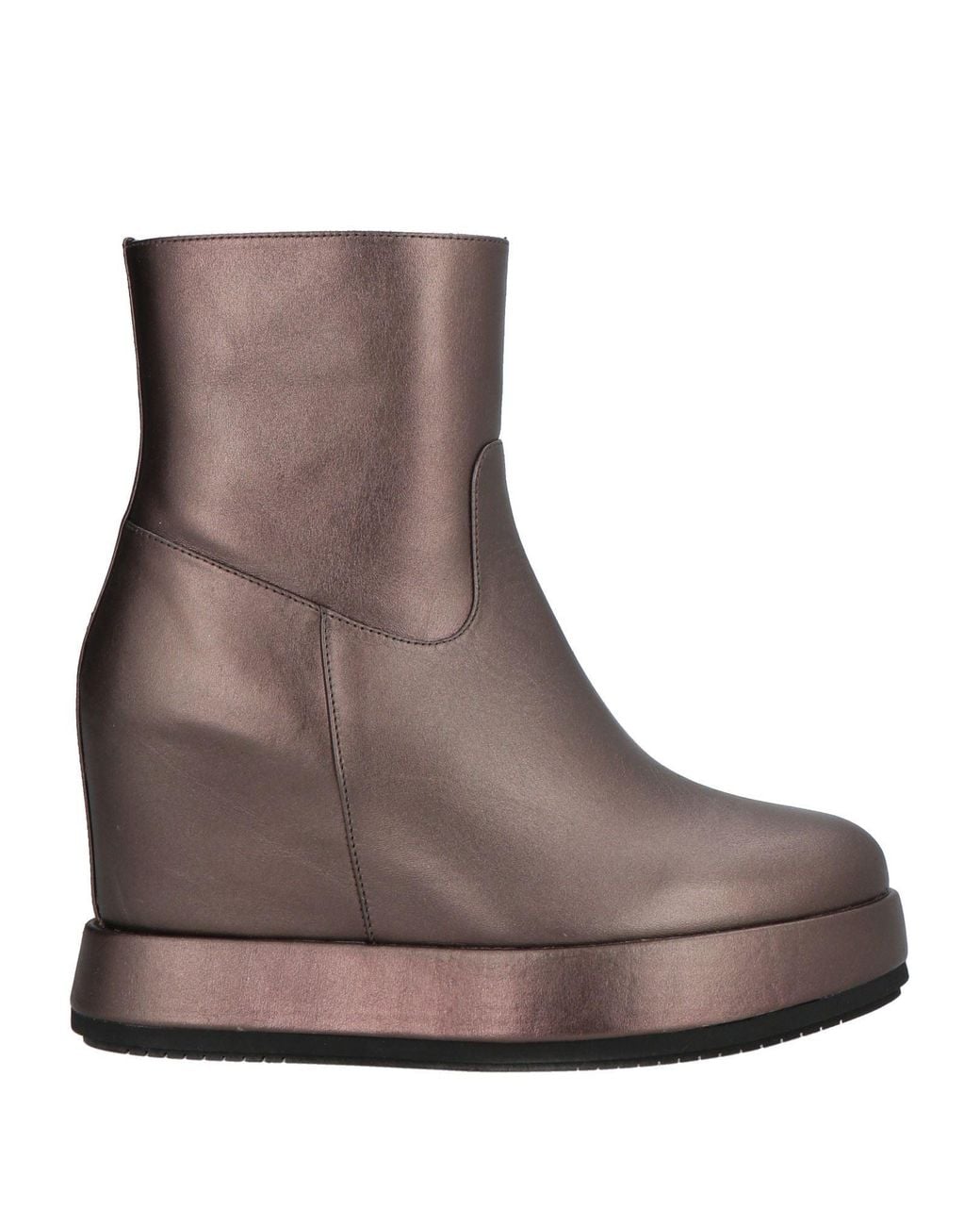 Paloma Barceló Brown Lead Ankle Boots Leather