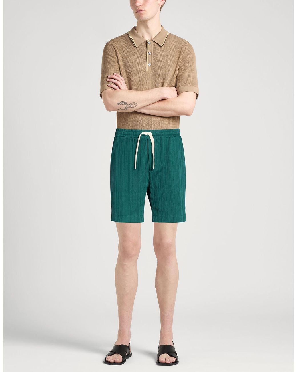 Daniele Fiesoli Green Shorts & Bermuda Shorts for men