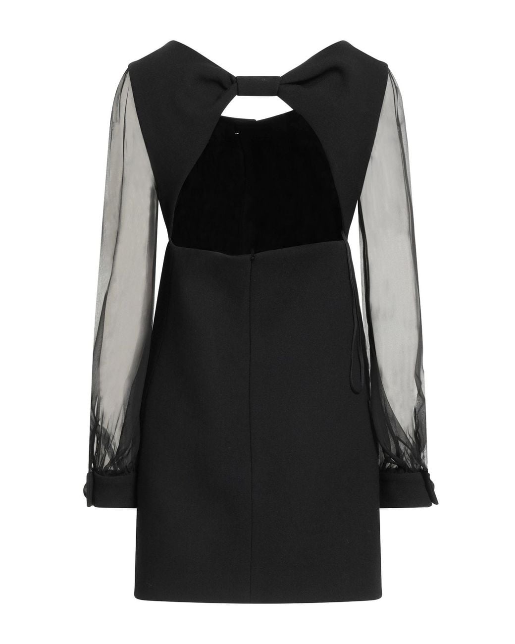Céline Black Mini Dress Wool, Silk