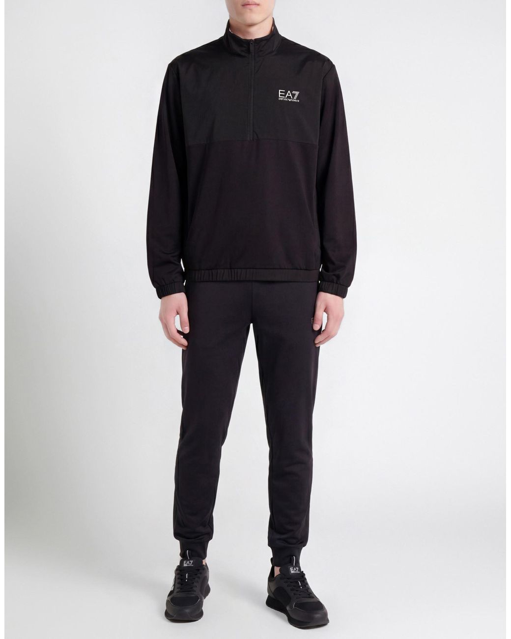 EA7 Black Jacket for men