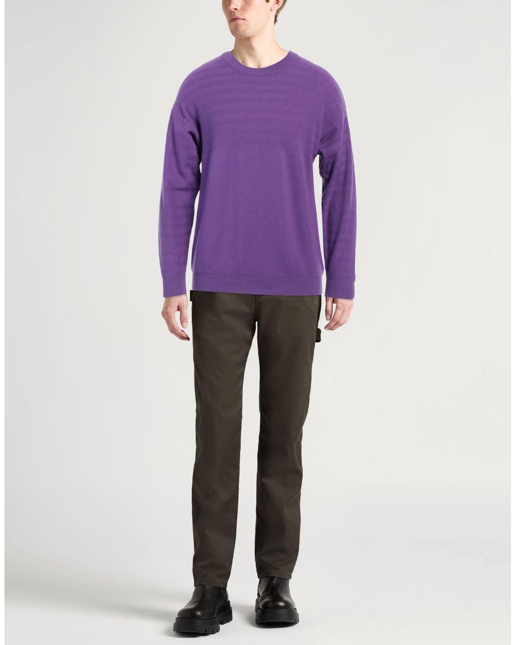 Daniele Fiesoli Purple Jumper for men