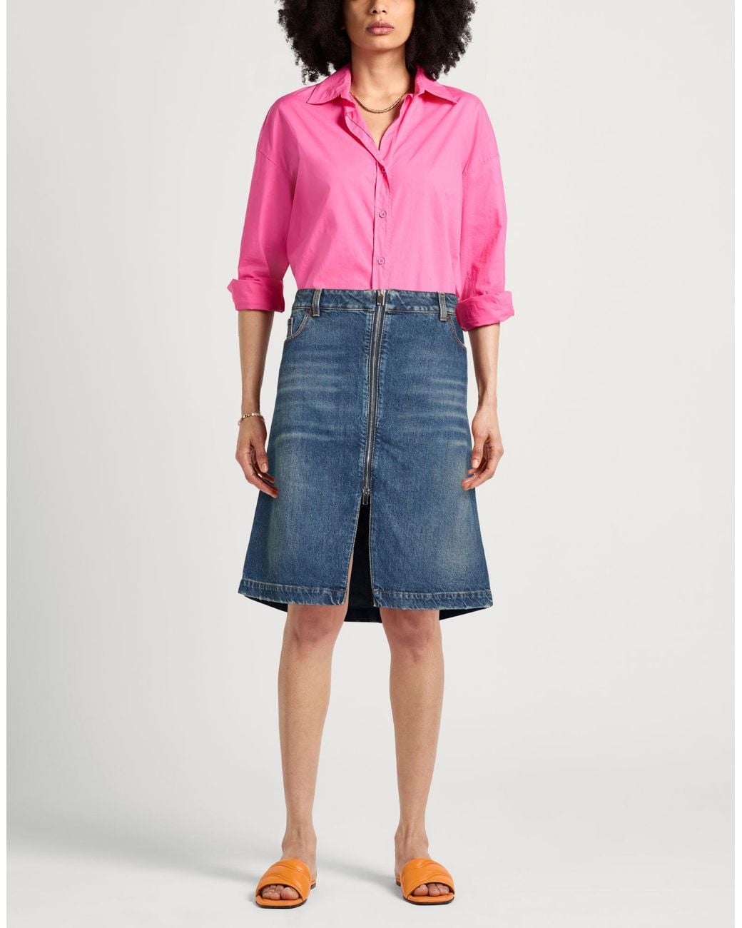 Stella McCartney Blue Denim Skirt