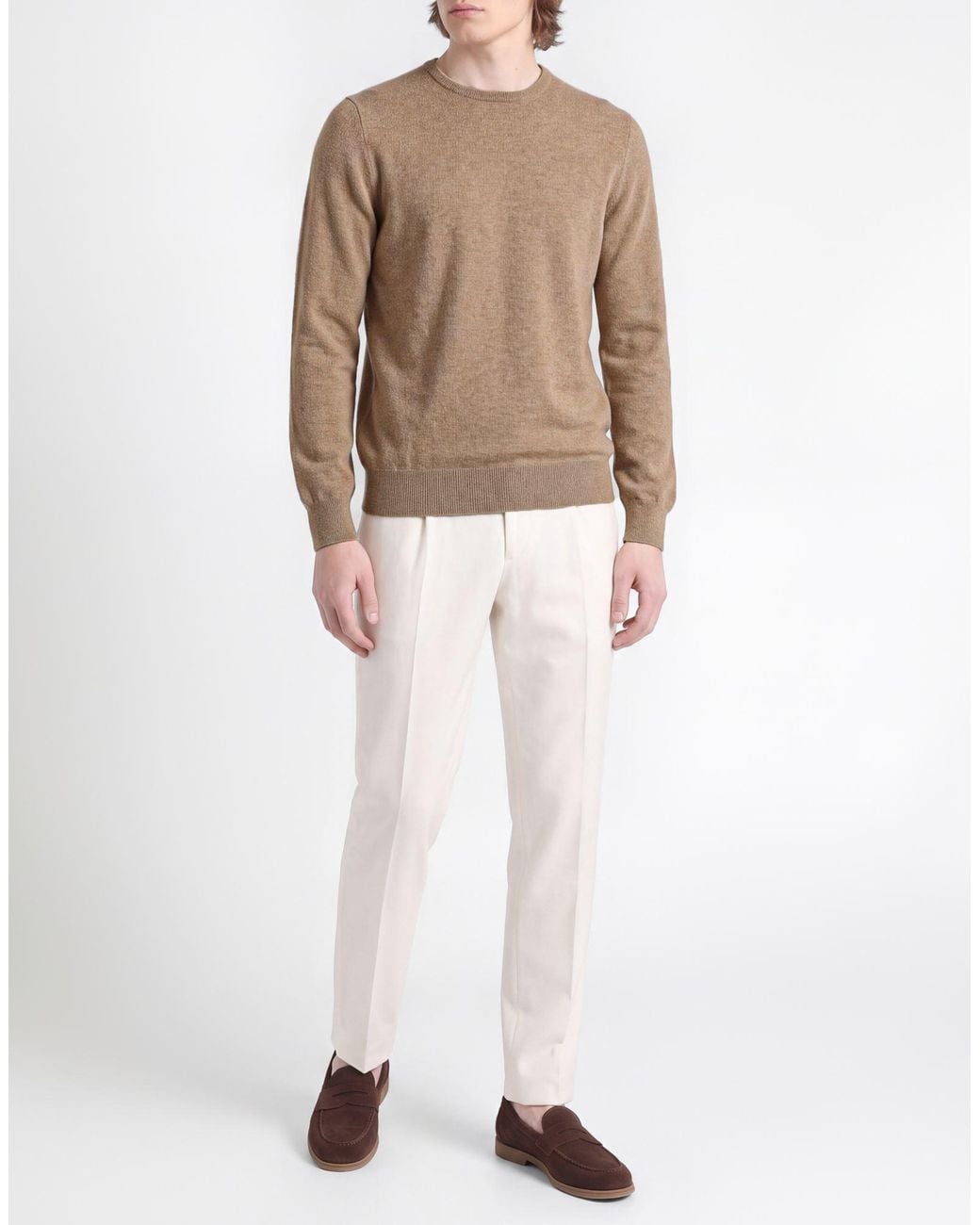 Gran Sasso Brown Sand Sweater Cashmere for men