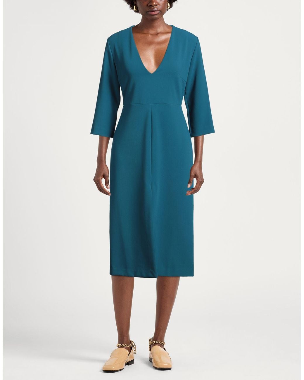 Ottod'Ame Blue Midi Dress