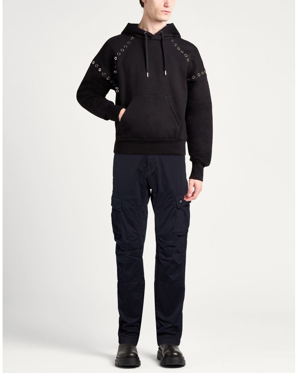 C P Company Blue Midnight Pants Cotton, Elastane for men