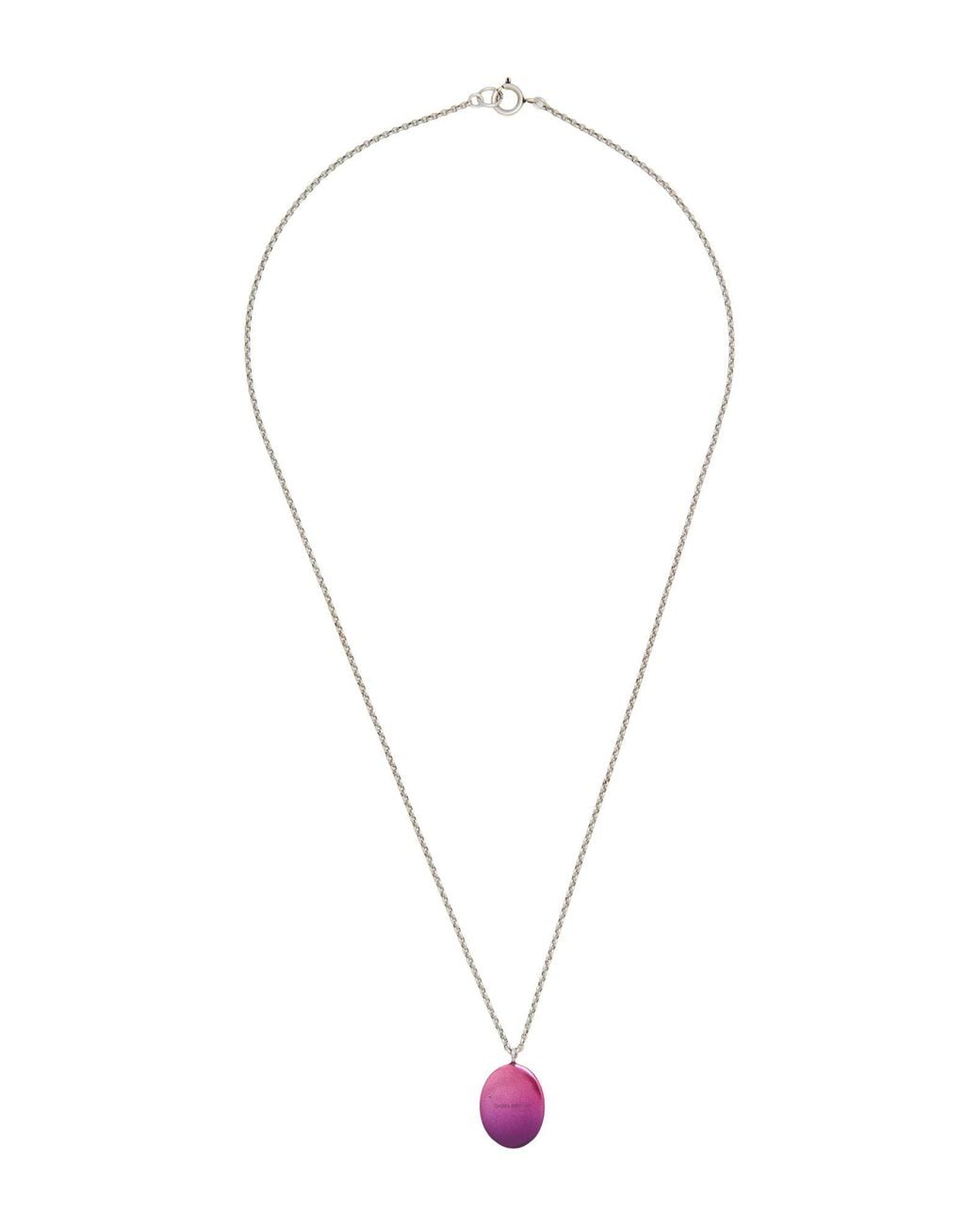 Isabel Marant White Fuchsia Necklace Brass, Polyurethane
