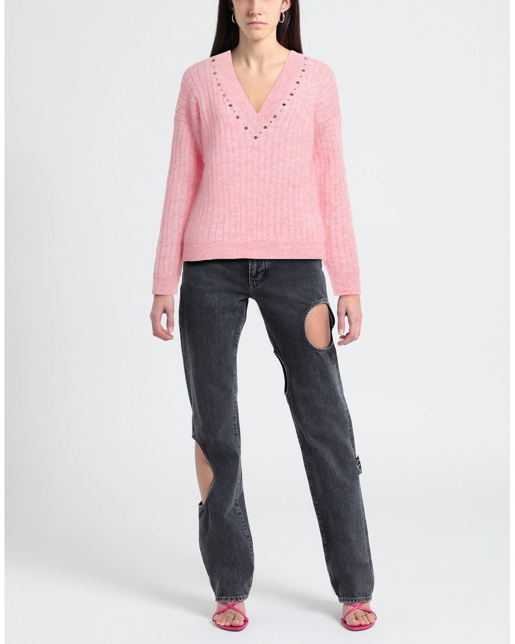 Pullover Alessandra Rich en coloris Pink