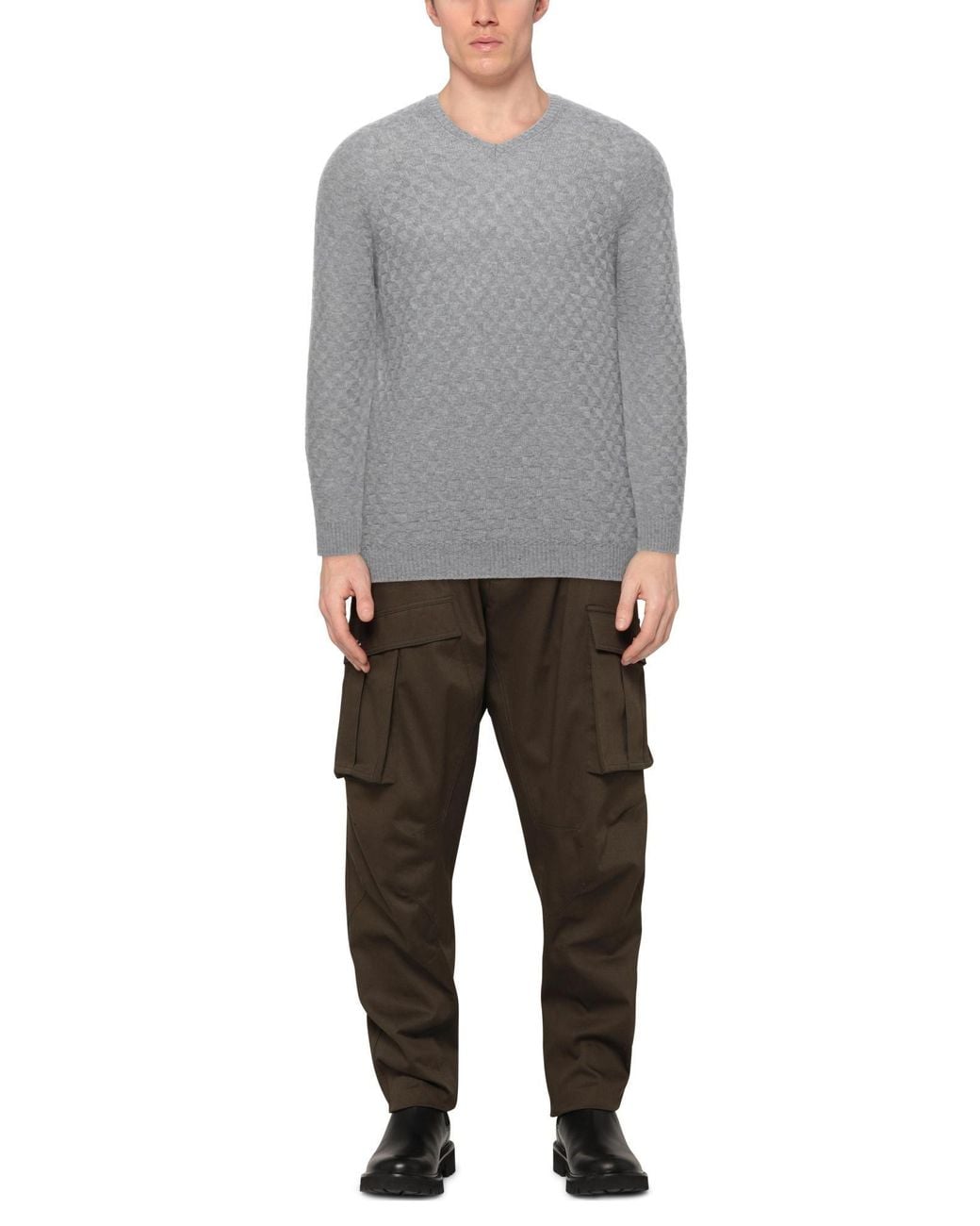 Alpha Studio Gray Jumper for men