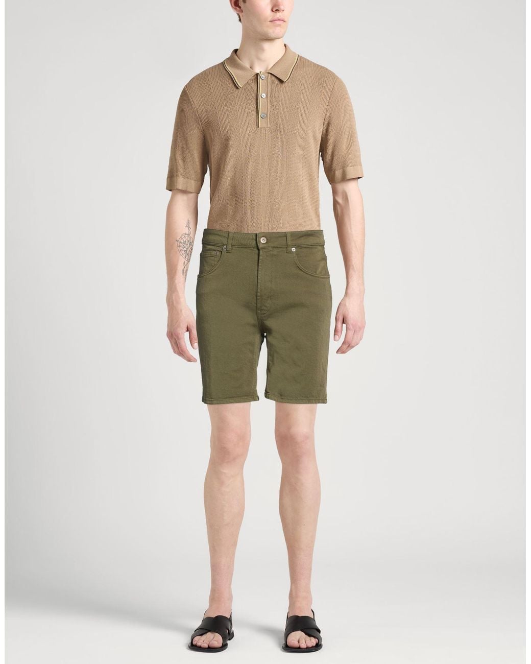 Dondup Green Shorts & Bermuda Shorts for men