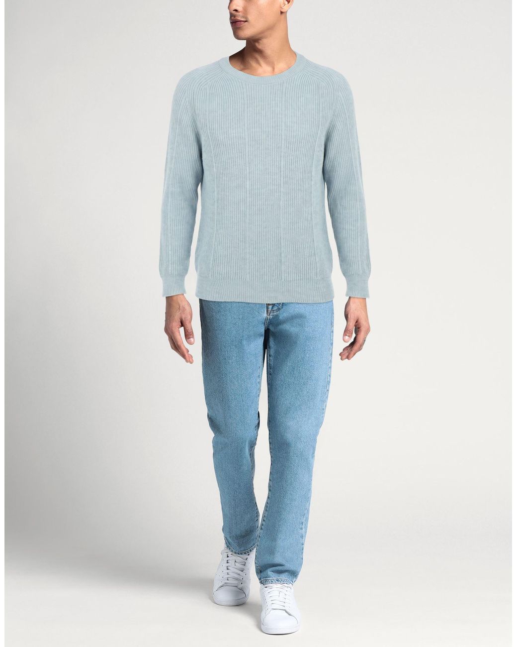 Cruna Blue Sky Sweater Wool for men