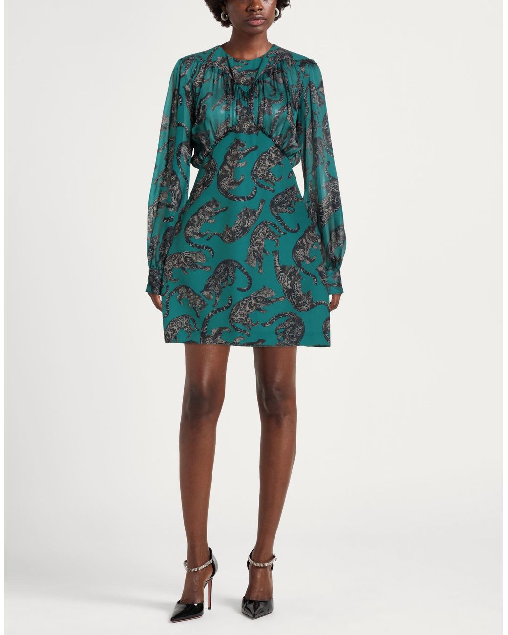Just Cavalli Blue Mini Dresses