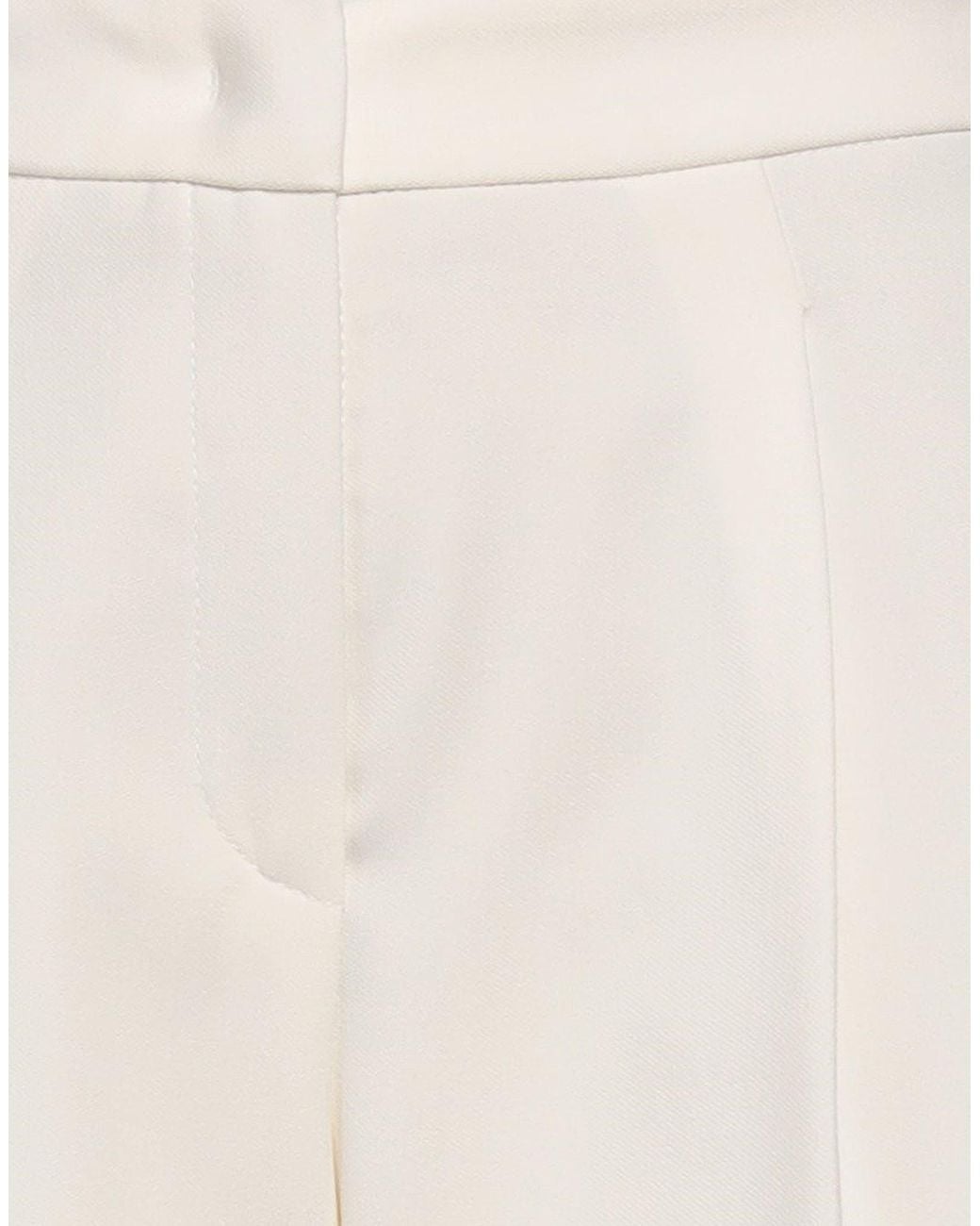 Seductive White Pants Polyester, Viscose, Elastane
