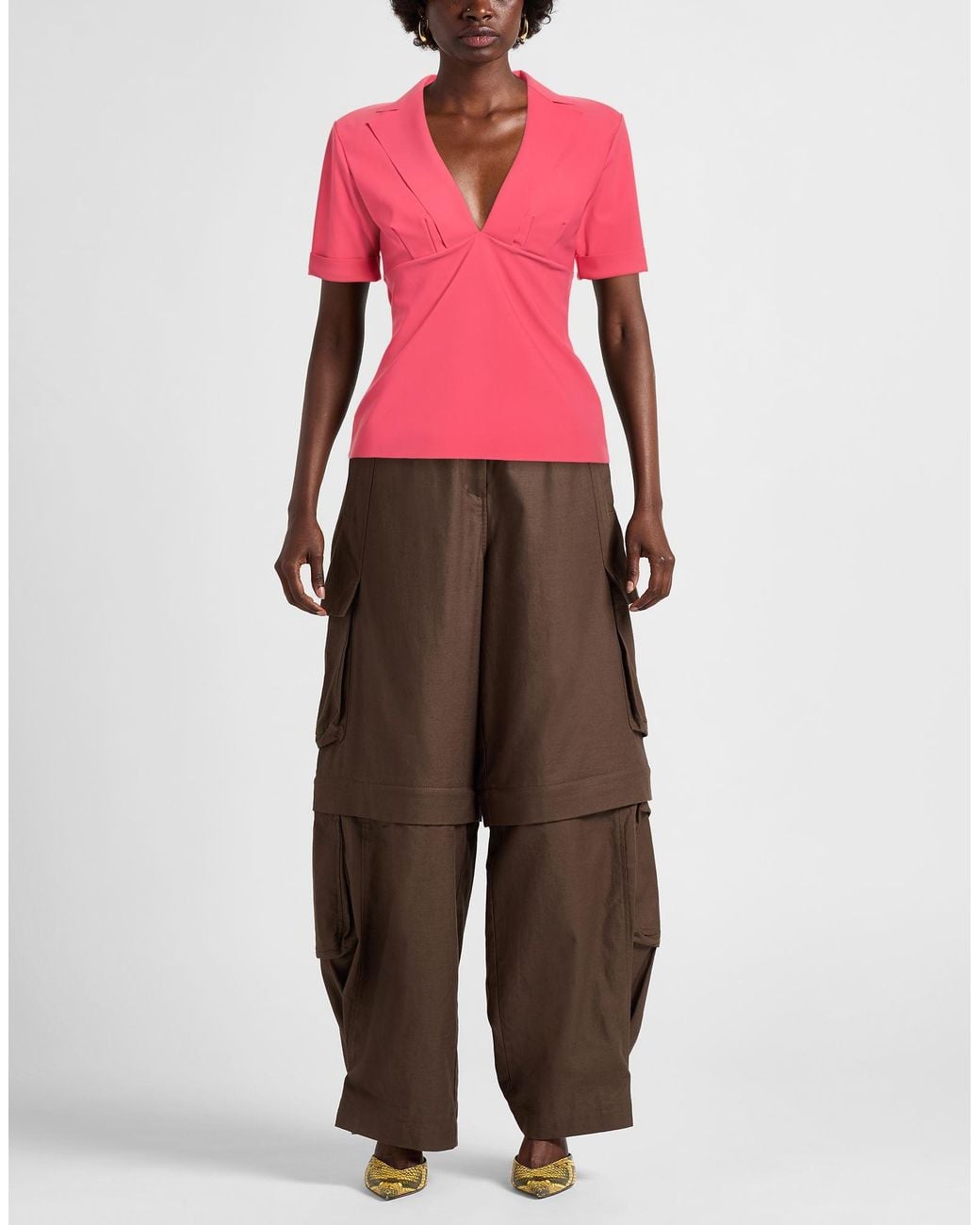 La Petite Robe Di Chiara Boni Pink Top Polyamide, Elastane
