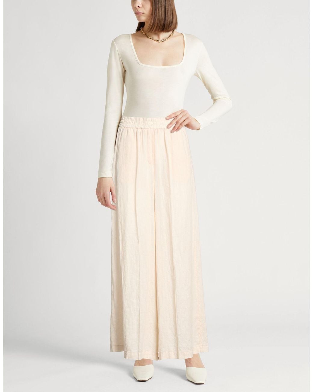 Peserico Natural Easy Pants Linen