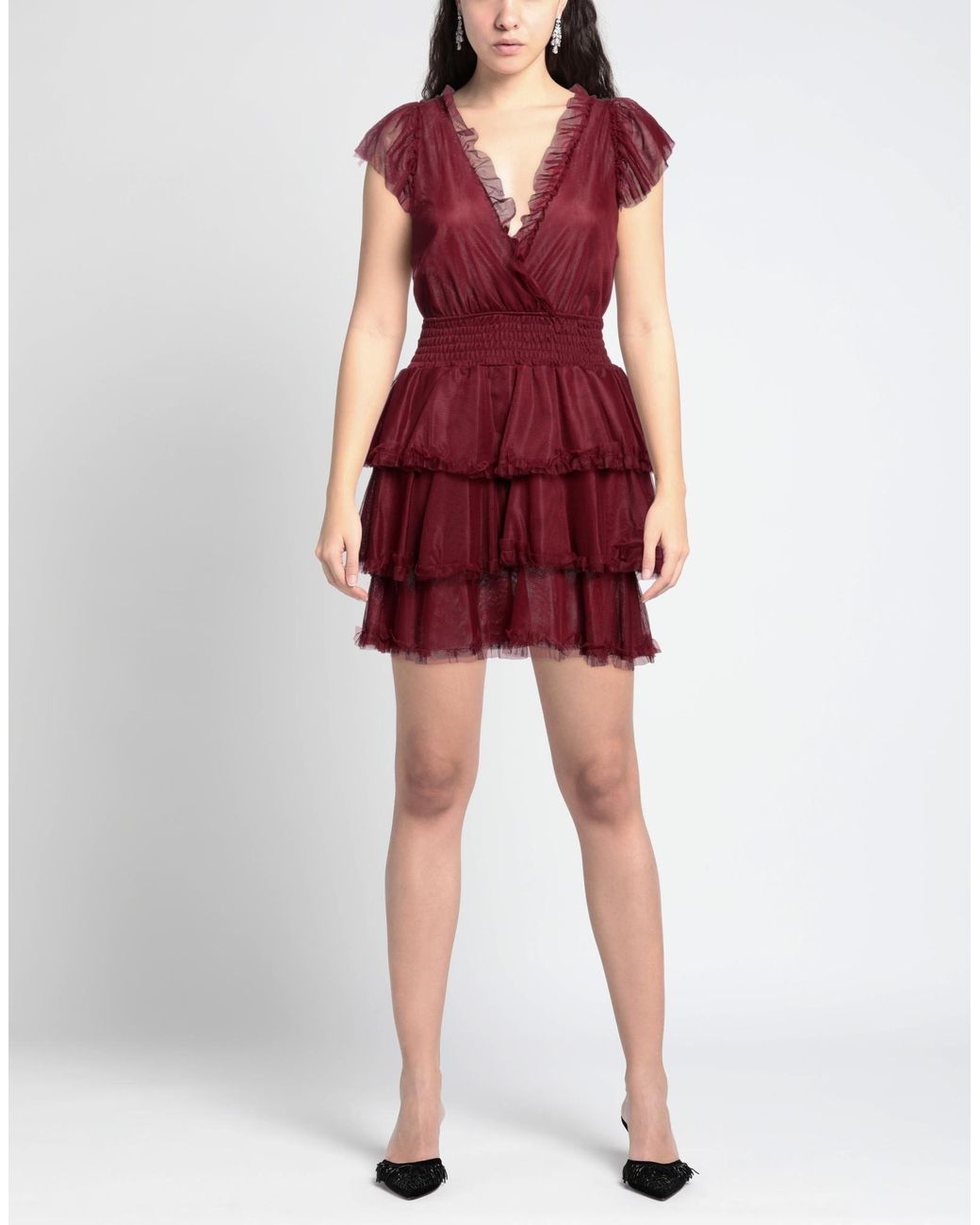 Soallure Red Mini Dress