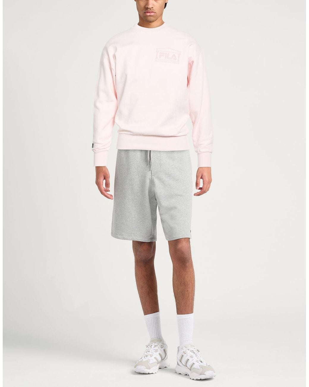ARIES x FILA Pink Sweatshirts for men