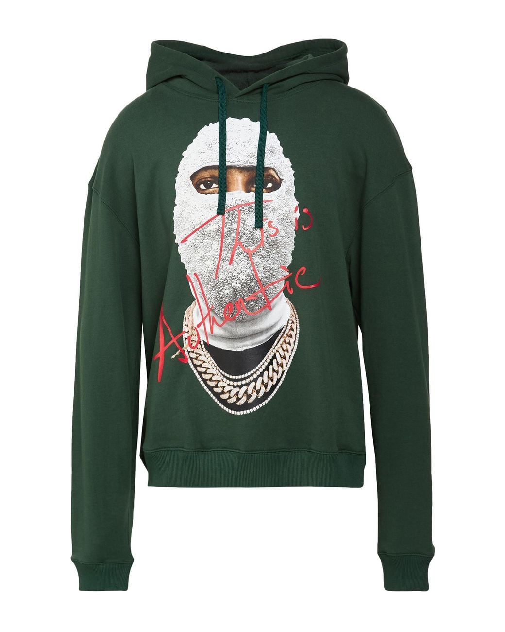 Ih Nom Uh Nit Green Sweatshirt Cotton, Elastane for men