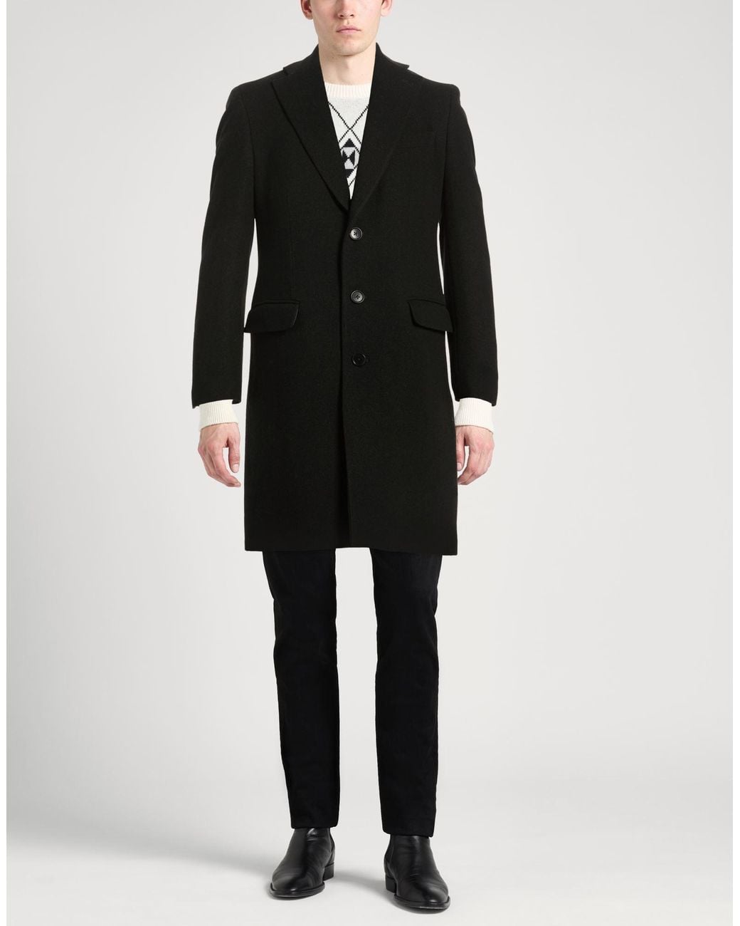 Tombolini Black Coat for men