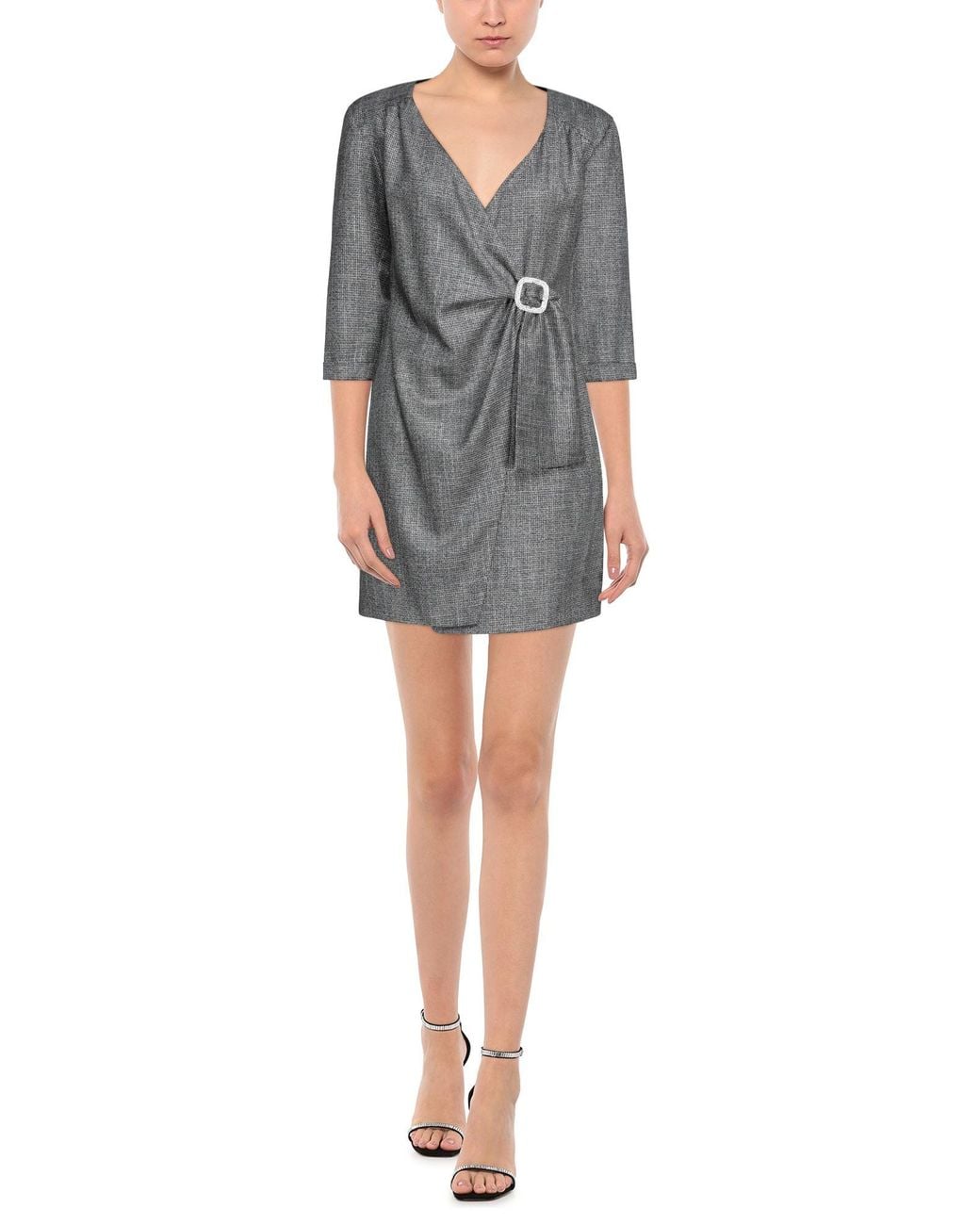 Hanita Gray Mini Dress