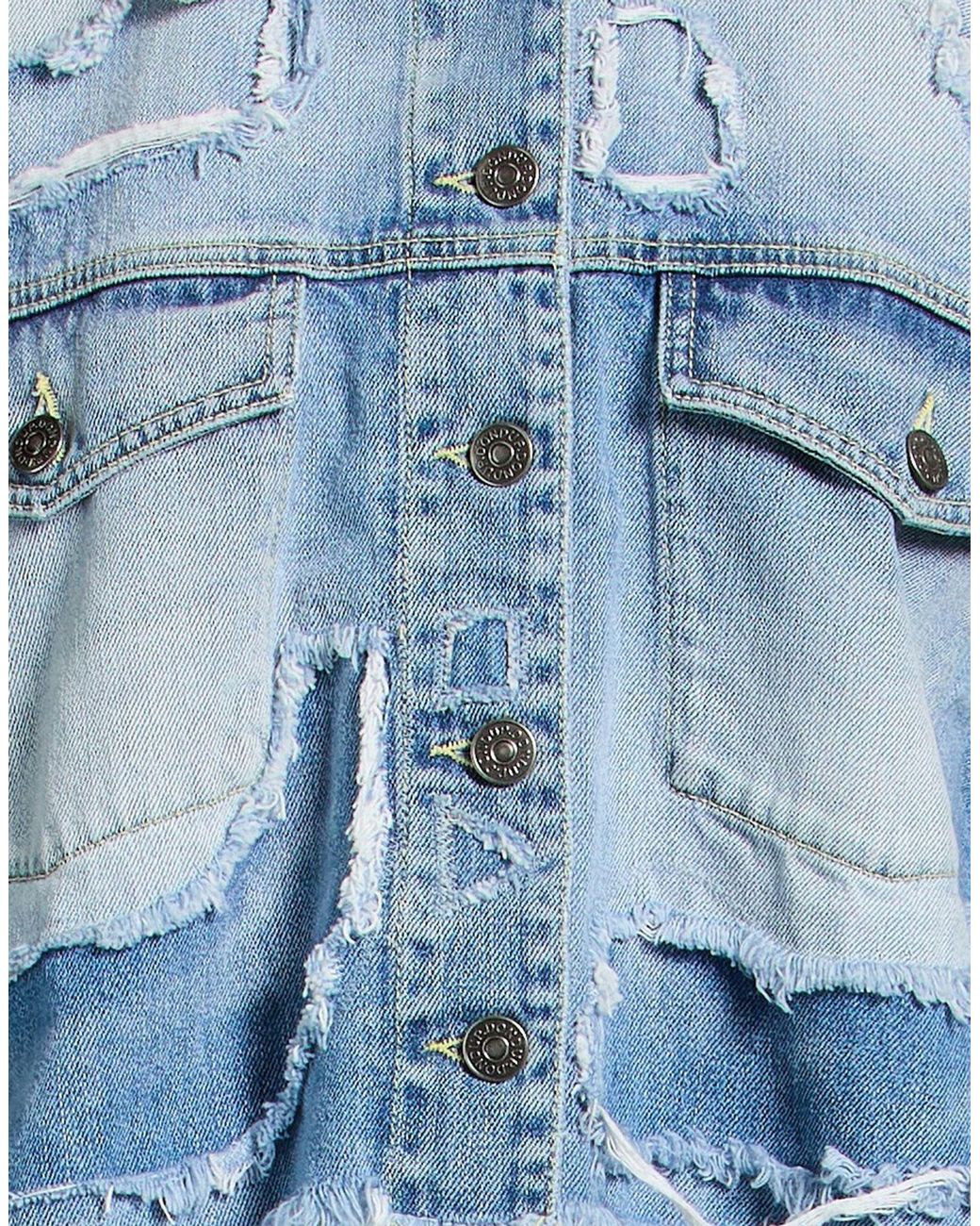 Dondup Blue Denim Outerwear