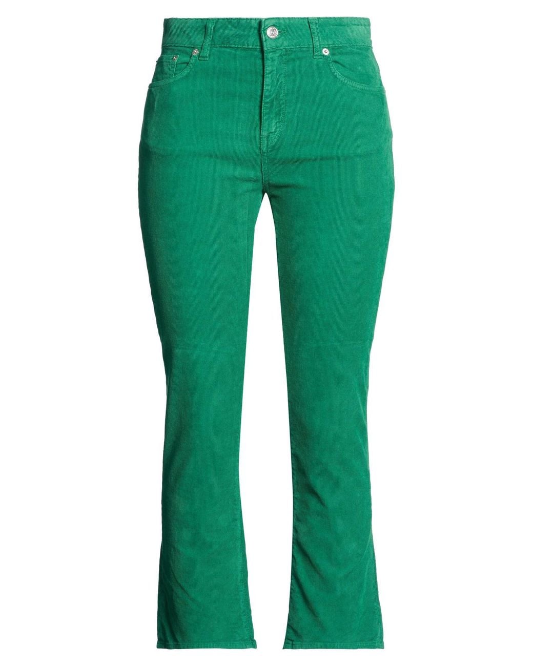 Department 5 Green Pants Cotton, Elastane